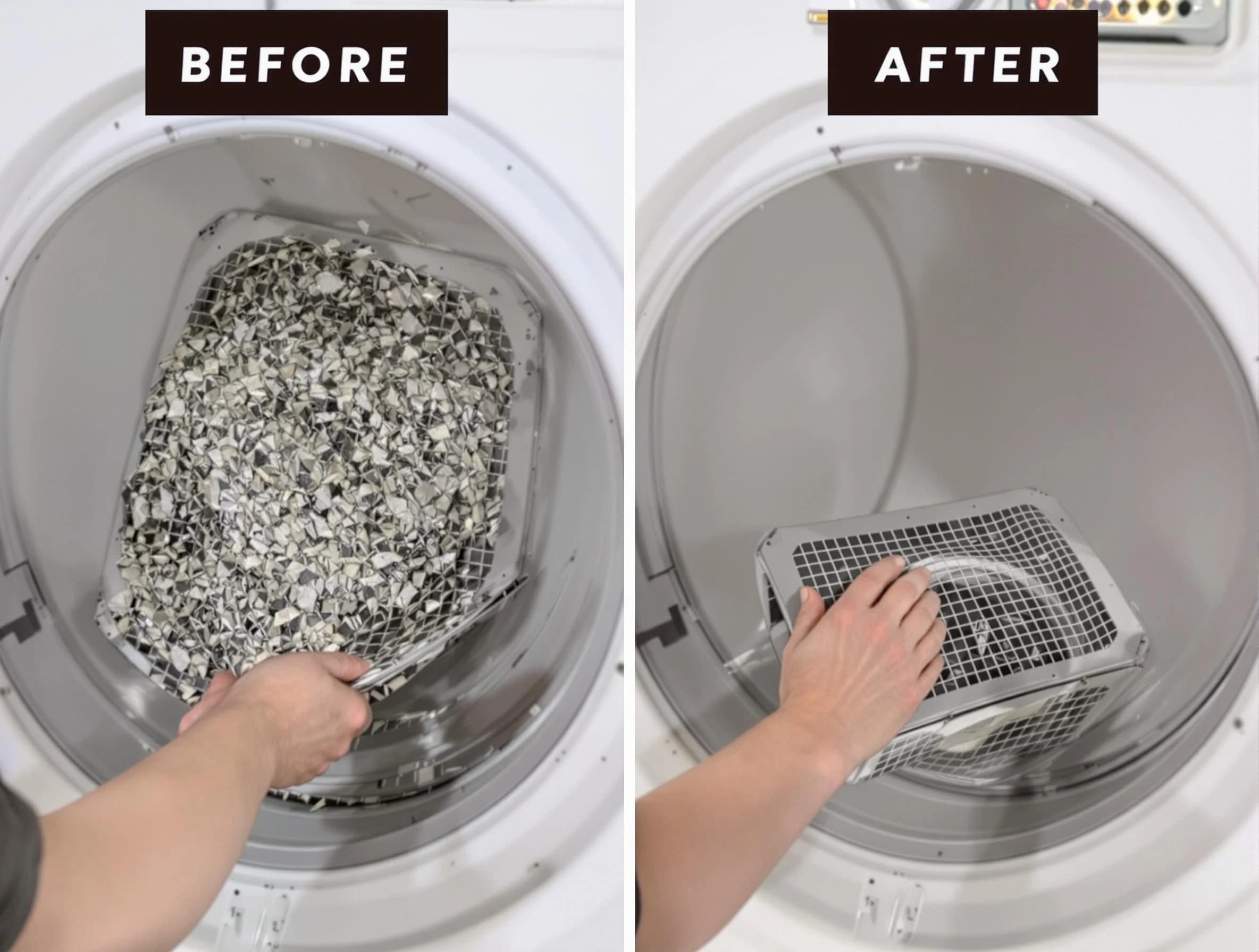 Professional lint trap cleaning by Center Point Dryer Vent Cleaning in Center Point