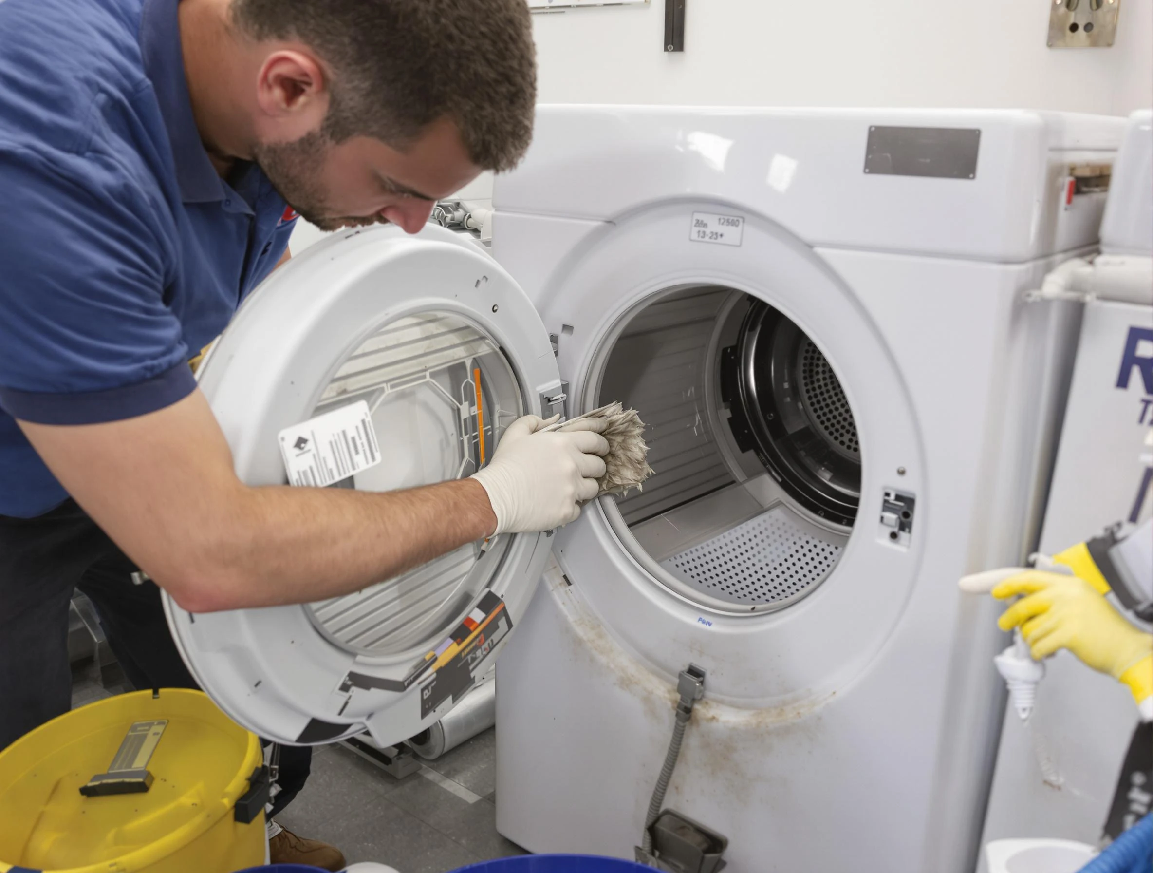 Center Point Dryer Vent Cleaning specialist performing detailed lint trap cleaning service in Center Point
