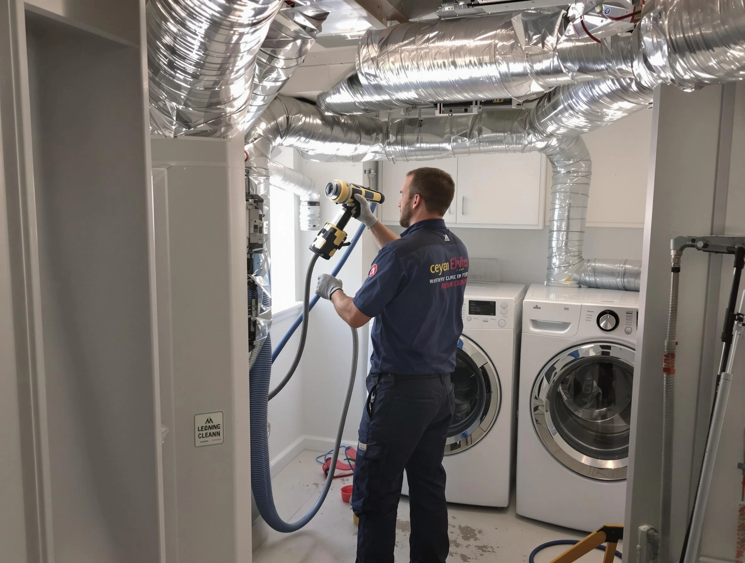 Center Point Dryer Vent Cleaning specialist using advanced equipment for thorough duct cleaning in Center Point