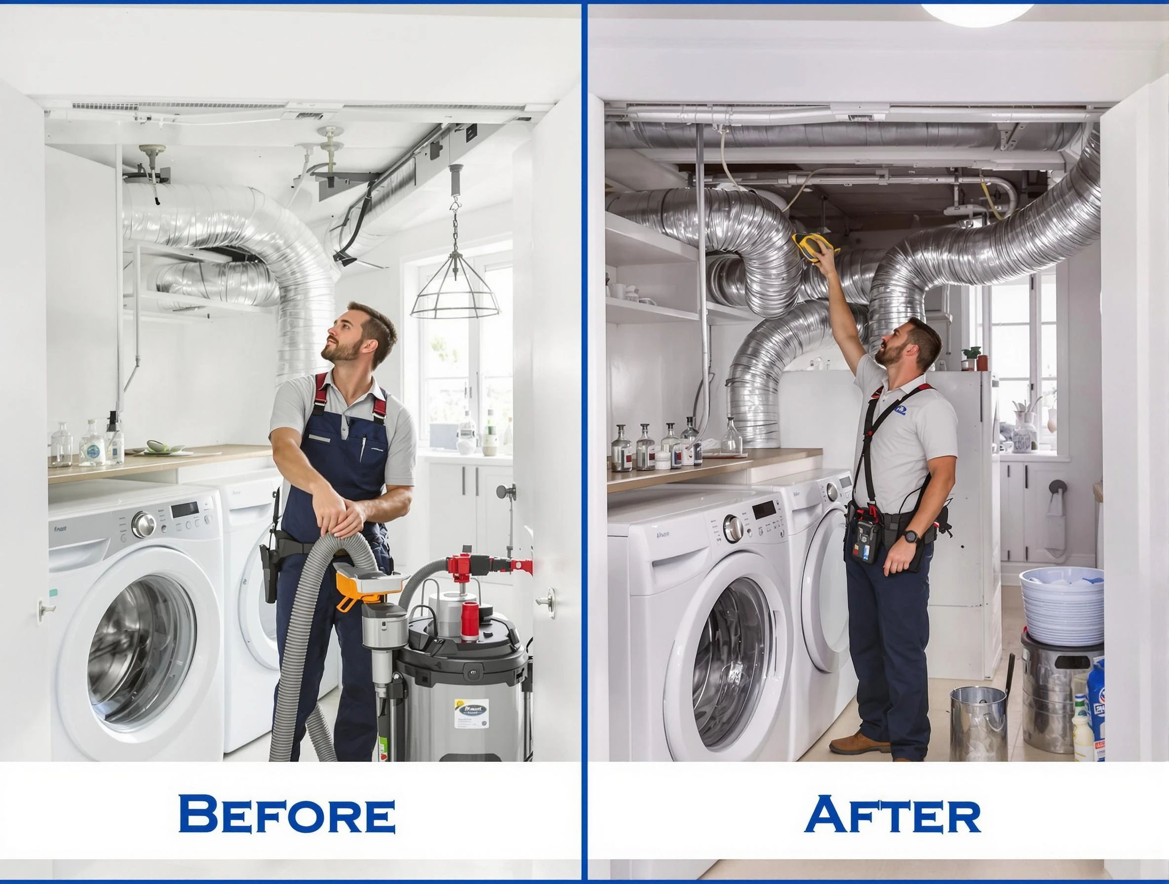 Expert gas dryer vent cleaning by Center Point Dryer Vent Cleaning in Center Point